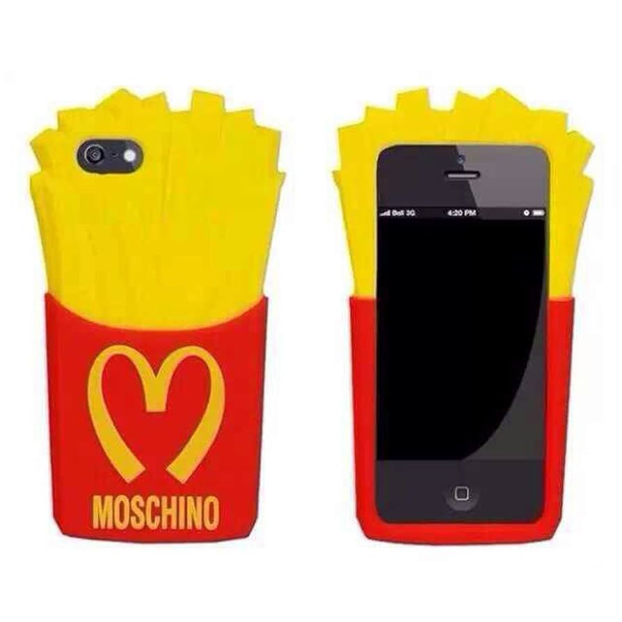 Go Crazzy Moschino McDonald 3D Fries Silicone Case Cover